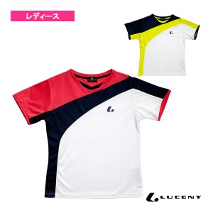 [ルーセント テニスウェア（レディース）]ゲームシャツ／襟なし／レディース（XLH-259）