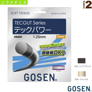 [ゴーセン ソフトテニス ストリング（単張）]テックガット テックパワー／TECGUT TECPOWER（SS605） ガット ソフトテニスガット