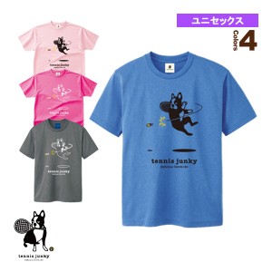 [テニスジャンキー テニス・バドミントン ウェア（メンズ/ユニ）]Tennis Junky／エアー犬／Tシャツ／ユニセックス（TJ0018）