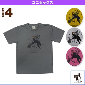 [テニスジャンキー テニス・バドミントン ウェア（メンズ/ユニ）]Tennis Junky／エンジェルショット+1／ポリTシャツ／ユニセックス（TJ16