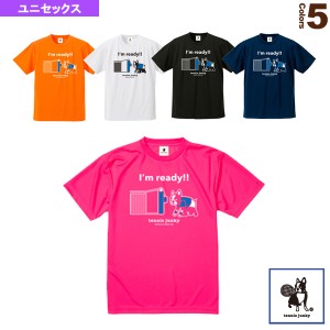 [テニスジャンキー テニス・バドミントン ウェア（メンズ/ユニ）]Tennis Junky／ボールまっしぐらモード first／ドライTシャツ／ユニセッ