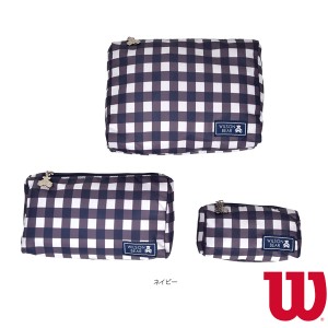 [ウィルソン テニス バッグ]ONE BEAR COSMETIC BAG／ワンベア コスメバッグ／3個セット／Navy（WR8015401001）