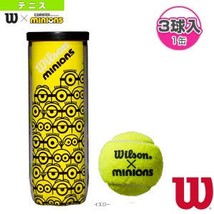 [ウィルソン テニス ボール]MINIONS TENNIS BALLS／ミニオンズ テニスボール／1缶『3球入』（WR8202401001）