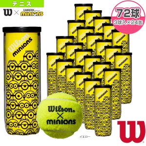 [ウィルソン テニス ボール]MINIONS TENNIS BALLS／ミニオンズ テニスボール／『3球入』×24缶（WR8202401001）