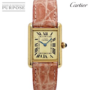 CARTIER カルティエ レディース腕時計 ミニタンクアロンジェ WB300531 アイボリー文字盤 クォーツ 750YG【】