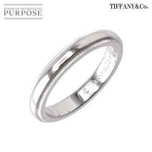 ティファニー TIFFANY&CO. ミルグレイン 8.5号 リング 幅3mm Pt プラチナ 指輪 レディース 90199133 【中古】BJ