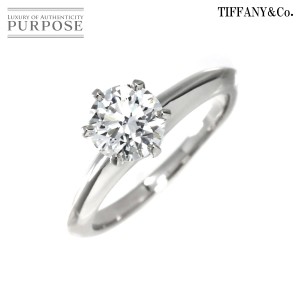 ティファニー TIFFANY&CO. ソリティア ダイヤ 1.05ct G/VS2/3EX 11.5号 リング Pt 指輪 【鑑定書付き】 レディース 90205218 【中古】BJ