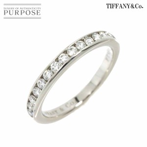 ティファニー TIFFANY&CO. 6.5号 リング ハーフ ダイヤ Pt プラチナ チャネル セッティング 指輪 レディース 90208568 【中古】BJ