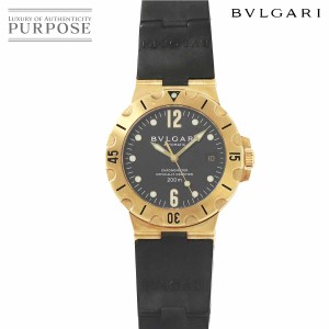 BVLGARI SC38G  ディアゴノスクーバ  メーカーコンプリート済 腕時計 K18YG ラバー メンズ