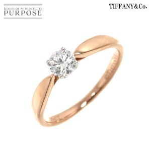 ティファニー TIFFANY&Co ハーモニー ダイヤ 0.29ct F/VS1/3EX リング 8号 K18 PG Pt 指輪【鑑定書】レディース 90212408 【中古】BJ