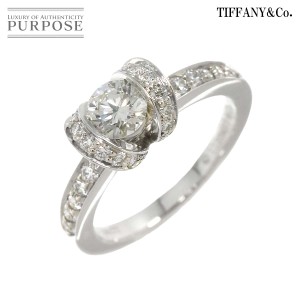 ティファニー TIFFANY&Co. ダイヤ 0.38ct H/VS1/EX 6号 リング Pt プラチナ 指輪 鑑定書 レディース 90213042 【中古】BJ