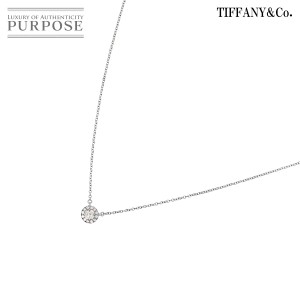 ティファニー TIFFANY&CO. ソレスト ダイヤ ネックレス 40cm Pt プラチナ レディース 90216218 【中古】BJ