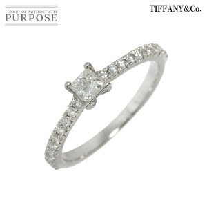 ティファニー TIFFANY&CO. ノヴォ ダイヤ 0.18ct H/VVS2 9号 リング Pt 【鑑定書付き】 レディース 90217189 【中古】BJ