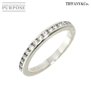 ティファニー TIFFANY&Co. ハーフサークル チャネル セッティング 9号 リング ダイヤ Pt 指輪 レディース 90217484 【中古】BJ