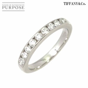 ティファニー TIFFANY&Co. ハーフサークル チャネル セッティング 9号 リング ダイヤ Pt 指輪 レディース 90220859 【中古】BJ