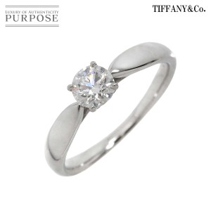 ティファニー TIFFANY&CO. ハーモニー ダイヤ 0.37ct I/VS1/3EX 8号 リング Pt 指輪【鑑定書付き】レディース 90220954 【中古】BJ