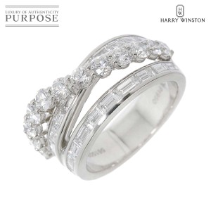 ハリーウィンストン HARRY WINSTON リバーバイ ダイヤ 12号 リング Pt 指輪【証明書付き】 レディース 90222567 【中古】BJ