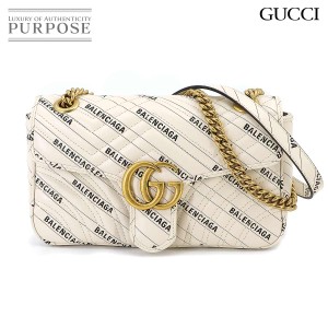 新品同様 グッチ バッグ GUCCI バレンシアガ コラボ GGマーモント スモール ショルダー レディース 90222634 【中古】ブランド