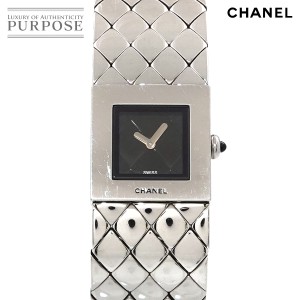 シャネル CHANEL マトラッセ H0009 ヴィンテージ レディース 腕時計 ブラック クォーツ ウォッチ 90222771 【中古】時計