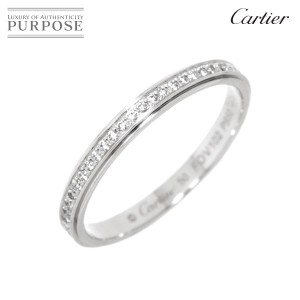 カルティエ Cartier ダムール フル ダイヤ #50 リング Pt プラチナ 指輪 レディース 90222809 【中古】BJ