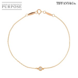 ティファニー TIFFANY&CO. バイザヤード ダイヤ 1P ブレスレット 19cm K18 PG ピンクゴールド 750 レディース 90223447 【中古】BJ