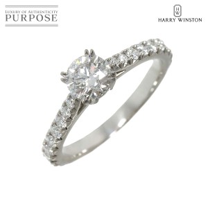 ハリーウィンストン HARRY WINSTON ダイヤ 0.52ct E/VVS1/3EX 8号 リング Pt 指輪 証明書・鑑定書 レディース 90225374 【中古】BJ