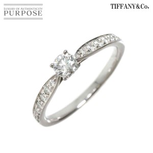 ティファニー TIFFANY&CO. ハーモニー ダイヤ 0.21ct F/VVS2/3EX 8号 リング Pt 指輪【鑑定書付き】レディース 90226617 【中古】BJ