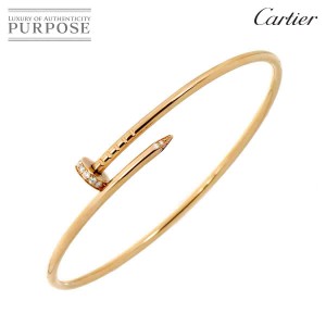 カルティエ Cartier ジュストアンクル SM #18 ブレスレット ダイヤ K18 PG 750 レディース【証明書】 90227362 【中古】BJ