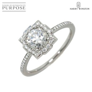 ハリーウィンストン HARRY WINSTON ベル ダイヤ 0.50ct D/VS1/3EX 9号 リング Pt 指輪 証明書・鑑定書 レディース 90228837 【中古】BJ