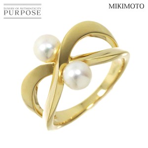 ミキモト MIKIMOTO 12号 リング アコヤ真珠 5.2mm K18 YG イエローゴールド 750 パール 指輪 レディース 90229041 【中古】BJ