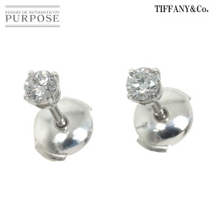 ティファニー TIFFANY&Co. ソリティア ダイヤ 0.23ctx2 H/VVS1-VVS2/3EX ピアス Pt【鑑定書】 レディース 90231183 【中古】BJ