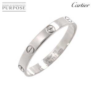 カルティエ Cartier ミニラブ #70 リング K18 WG ホワイトゴールド 750 指輪 レディース 90233974 【中古】BJ