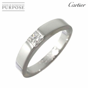 カルティエ Cartier タンク #51 リング ダイヤ 0.25ct K18 WG ホワイトゴールド 750 指輪 レディース 90242060 【中古】BJ