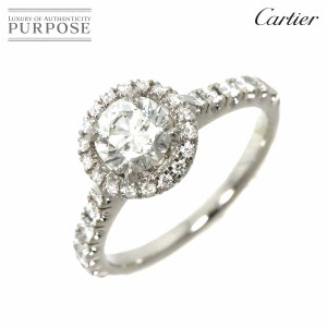 カルティエ Cartier デスティネ リング ダイヤ 0.70ct G/VS2/3EX #49 Pt プラチナ 指輪 【証明書・鑑定書付き】 90244178 【中古】BJ