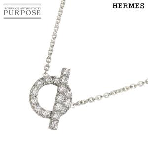 エルメス HERMES フィネス ダイヤ 0.54ct ネックレス 41cm K18 WG ホワイトゴールド 750 レディース 90277757 【中古】BJ