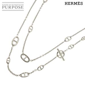 エルメス HERMES シェーヌダンクル ファランドール ロング ネックレス 157cm SV シルバー 925 レディース 90282156 【中古】BJ