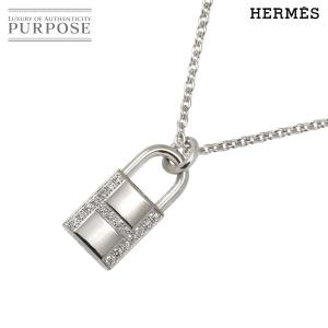 エルメス HERMES アミュレット ケリー カデナ ダイヤ ネックレス 40cm K18 WG 750【証明書付き】レディース 90282503 【中古】BJ