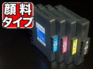 【顔料ジェルインク採用】GC41 リコー用 互換インクカートリッジ 顔料 4色セット【メール便送料無料】 顔料4色セット(ジェルインク)