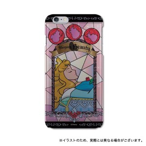 【大処分セール】ディズニー ステンドグラス柄 iPhone6s Plus ／ iPhone6Plus対応シェルジャケット オーロラ姫 【メール便送料無料】