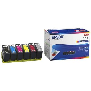 【純正インク】EPSON 純正インク SOR(ソリ)インクカートリッジ 6色セット SOR-6CL【送料無料】