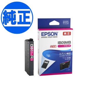 【純正インク】EPSON 純正インク IB09 インクカートリッジ 大容量マゼンタ IB09MB【メール便可】