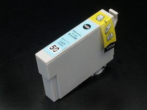 [旧ラベル] ICLC50 エプソン用 IC50 互換インクカートリッジ ライトシアン【メール便可】