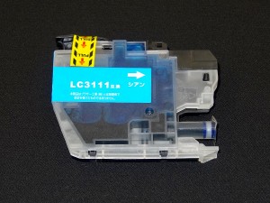 [旧ラベル] LC3111C ブラザー用 LC3111 互換インクカートリッジ シアン【メール便送料無料】