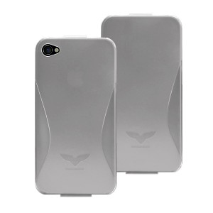 【大処分セール】Maclove iPhone4用PCハードケース Challenger case Silver Light シルバー【メール便送料無料】