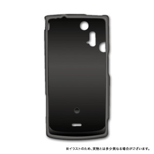 【大処分セール】Xperia acro専用 シェルカバー ブラック XAC-07BK【メール便可】