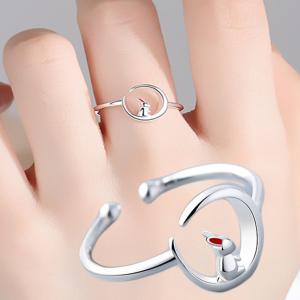 グランドセール K18ピンクゴールド 18金 指環 指輪 動物モチーフ 卯年 十二支 干支 兎 送料無料 うさぎの紳士リング ウサギリング シルバーアクセサリー ギフト対応 プレゼント 男性 女性 Silver925 指輪 リング Kerjakahwin Co