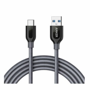 Anker PowerLine+ USB-C & USB-A ケーブル (USB3.0対応) 1.8m Type-Cケーブル iPhone15シリーズ Android 対応 丈夫 急速充電 データ転送 