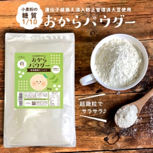 おからパウダー 3kg 低糖質 おから 小麦粉代わりに 超微粉末 送料無料 ロハスタイル LOHAStyle