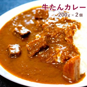 牛タンカレー 2袋 杜の都 仙台名物 牛たん 牛タン たん 舌 牛肉 牛 レトルト ビーフ カレー ビーフカレー 送料無料