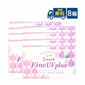 送料無料 シード 2week Fine UV plus 8箱 【6枚入】 2週間交換 SEED 2ウィークファインUVプラス